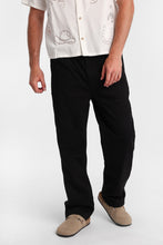 Pantalon plissé lâche en sergé thumbnail 2