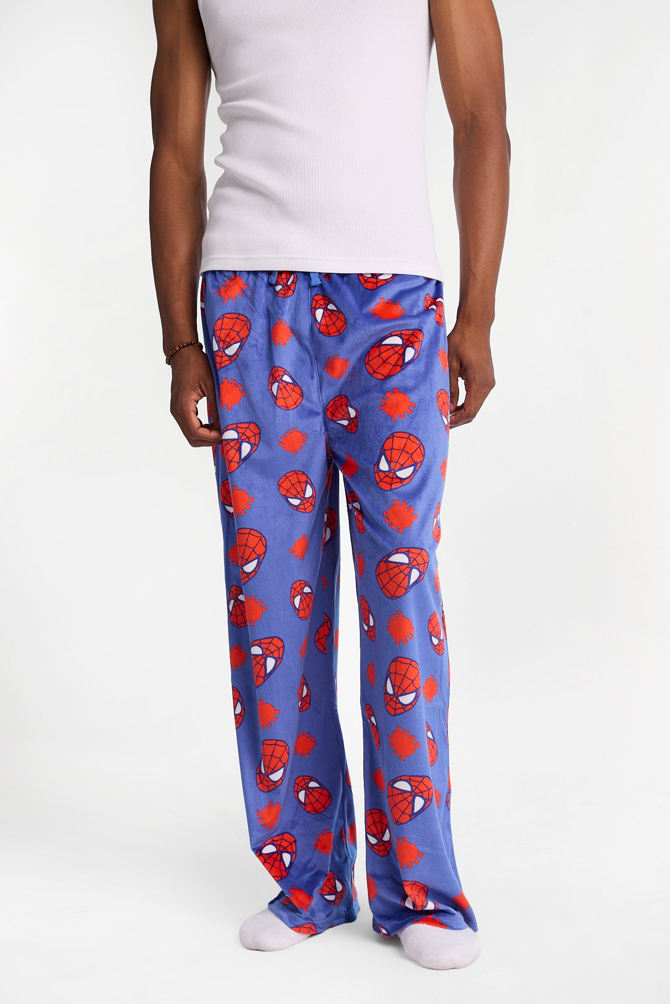 Pantalon pyjama en molleton soyeux imprimé Spider-Man