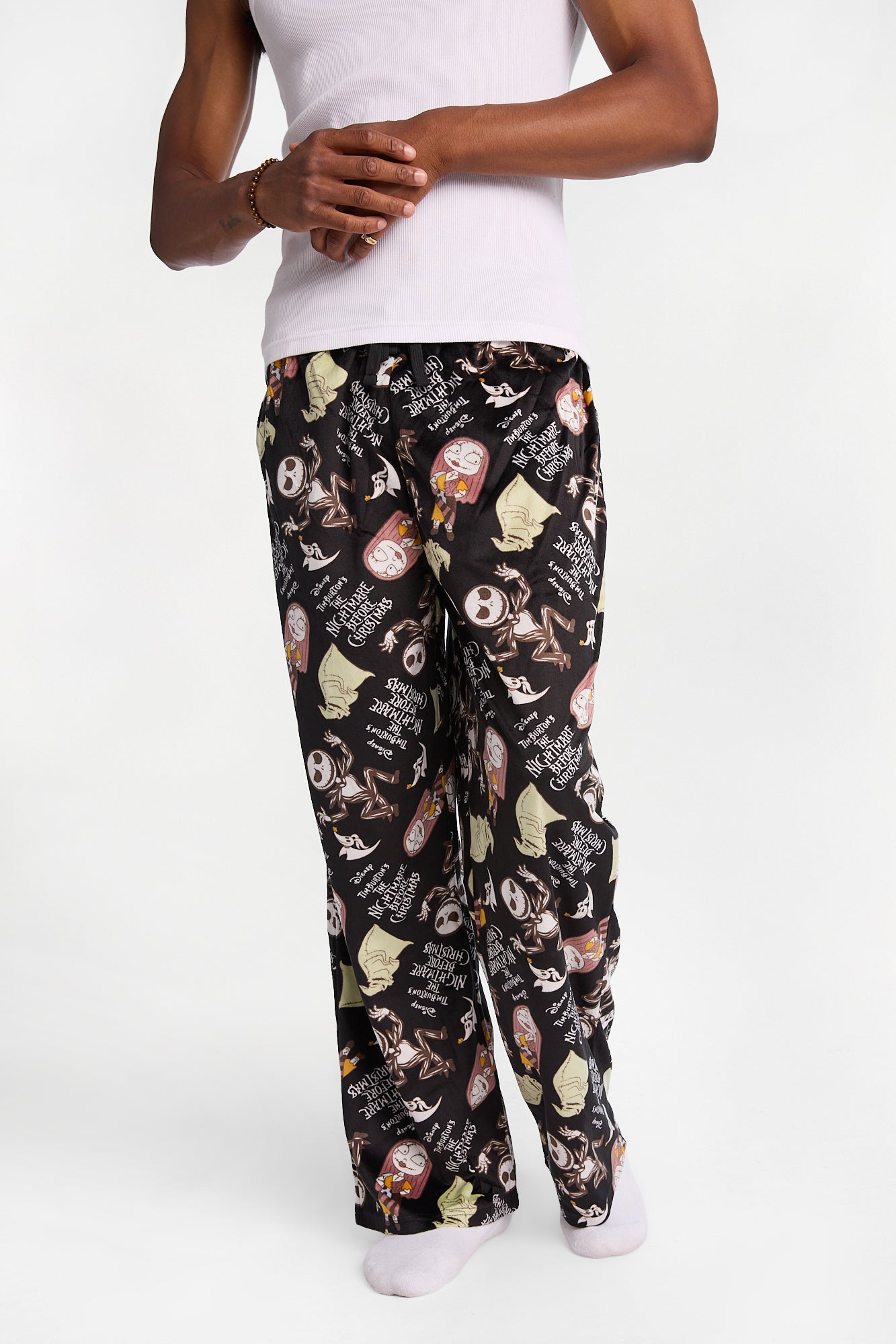 The Nightmare Before Christmas Jack & Sally Silky Fleece Pajama Pants