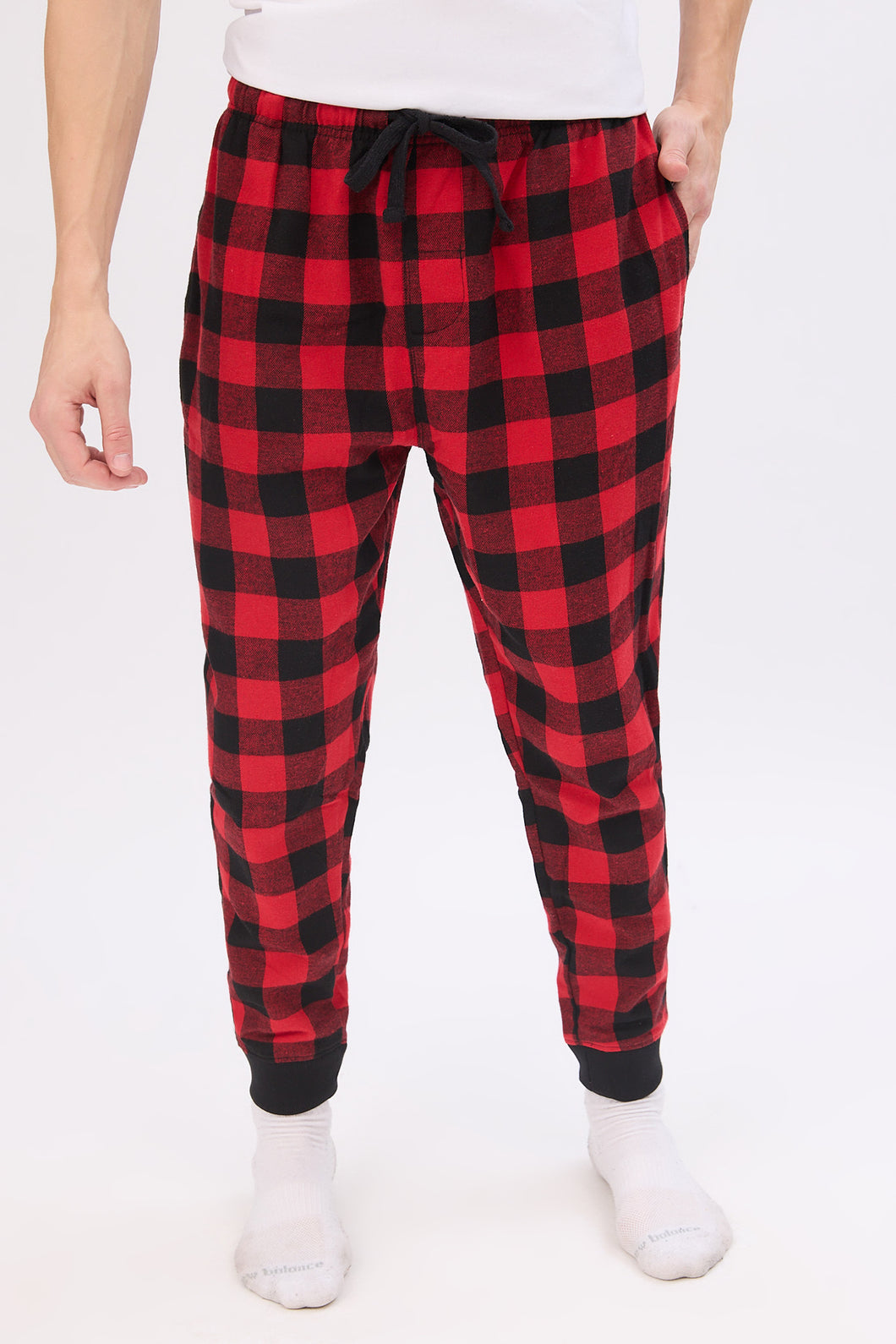 Men's buffalo plaid joggers on sale