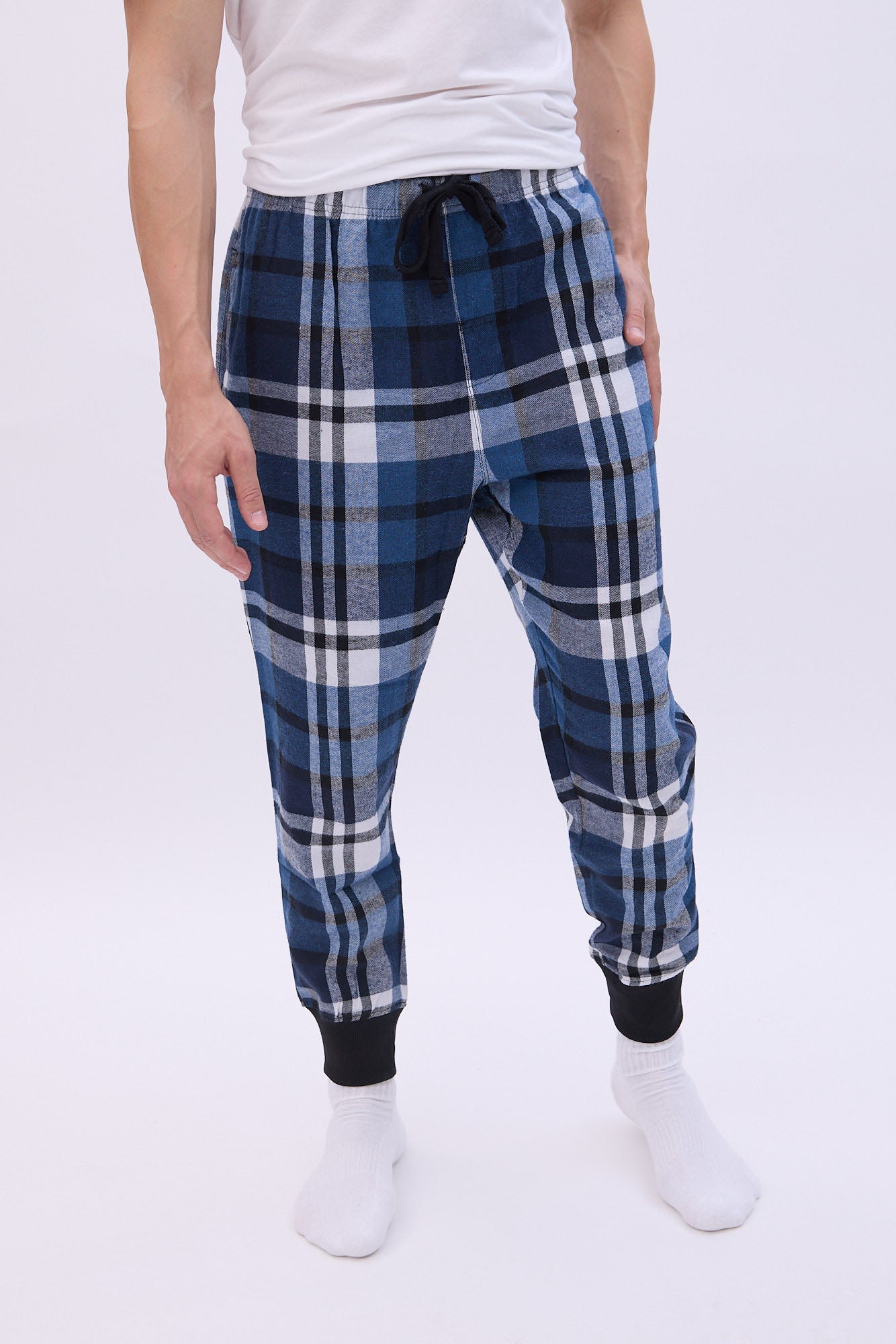 Window Plaid Pajama Jogger