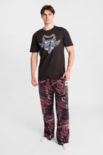 Skull & Flames Print Pajama Pants thumbnail 4