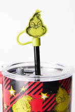 Gobelet en métal avec couvercle et paille à carreaux Le Grincheux thumbnail 2