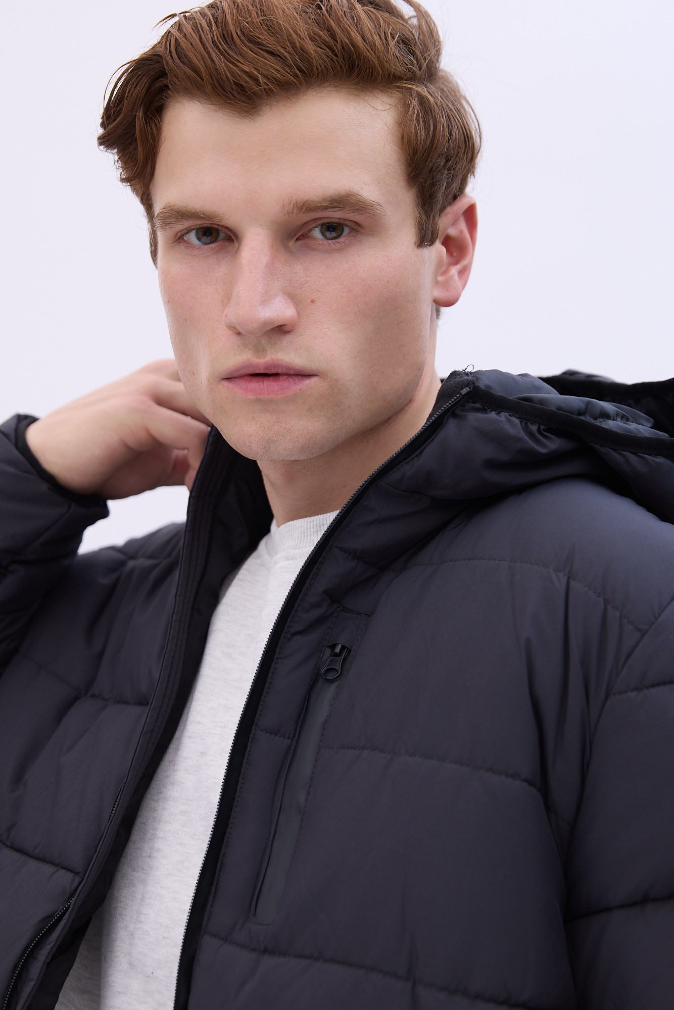 North Western Zip-Up Puffer Jacket