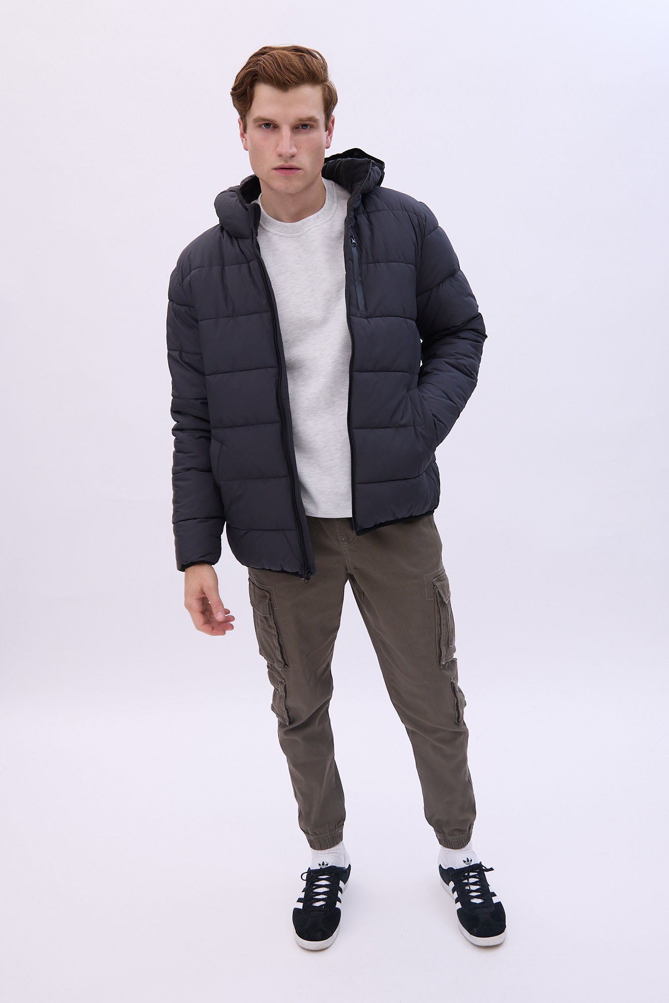 North Western Zip-Up Puffer Jacket