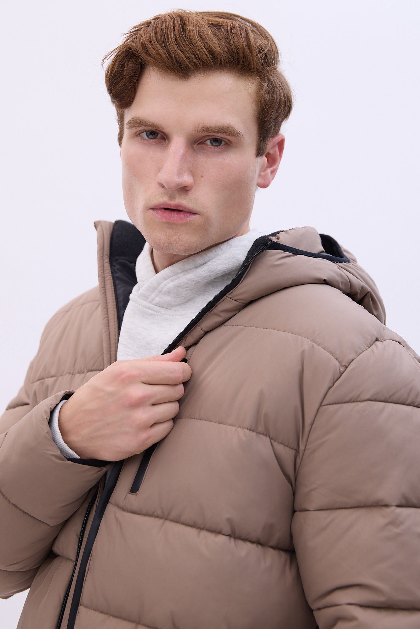 North Western Zip-Up Puffer Jacket