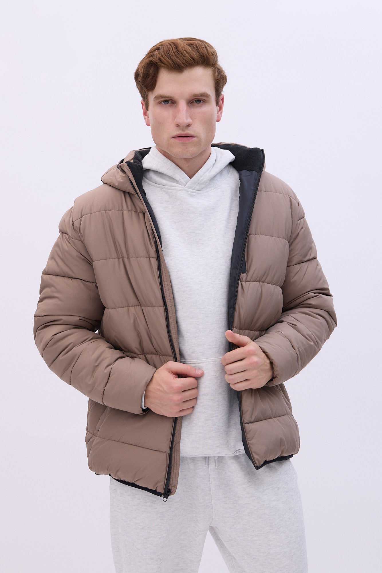 North Western Zip-Up Puffer Jacket