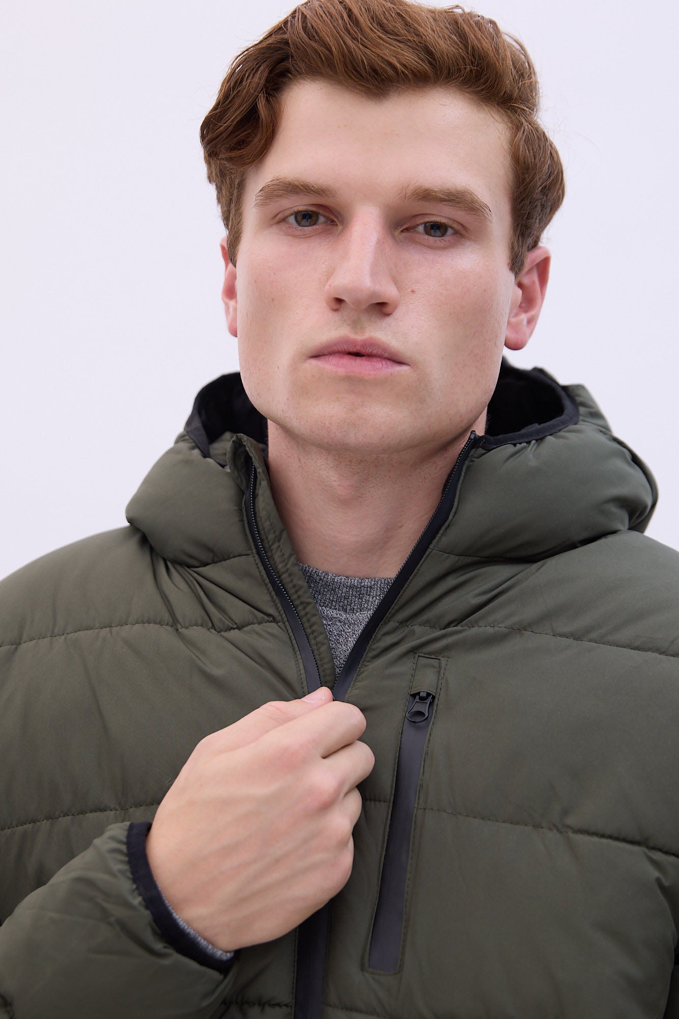 North Western Zip-Up Puffer Jacket