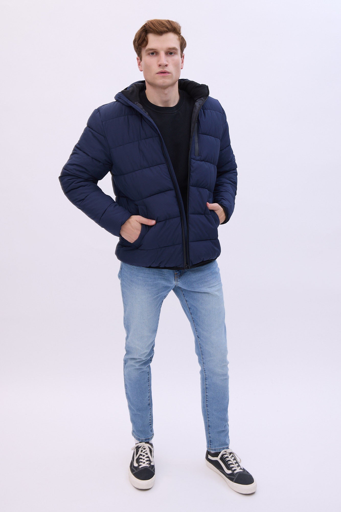 North Western Zip-Up Puffer Jacket