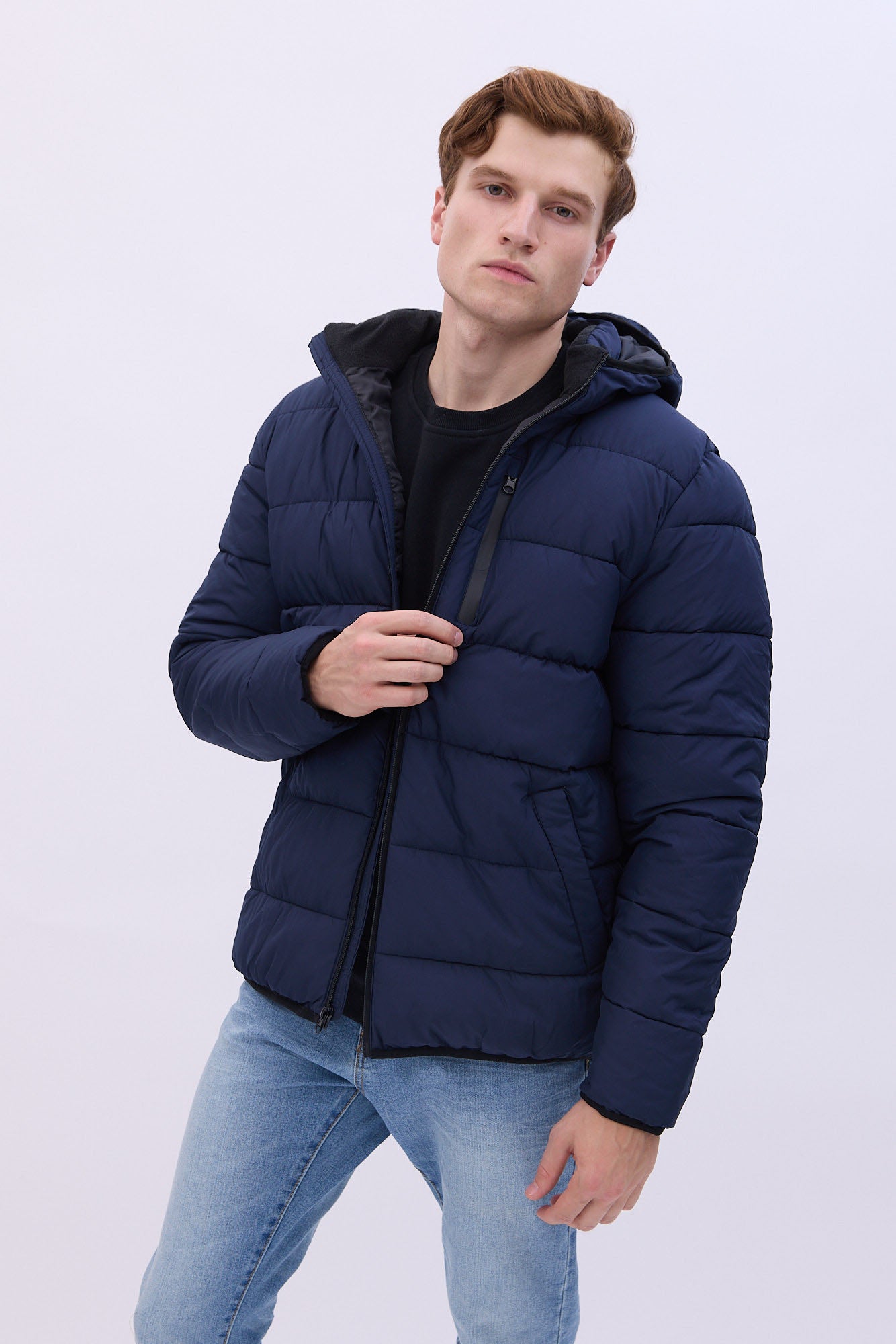 North Western Zip-Up Puffer Jacket