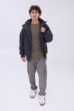 North Western Raglan Bomber Hooded Jacket thumbnail 9