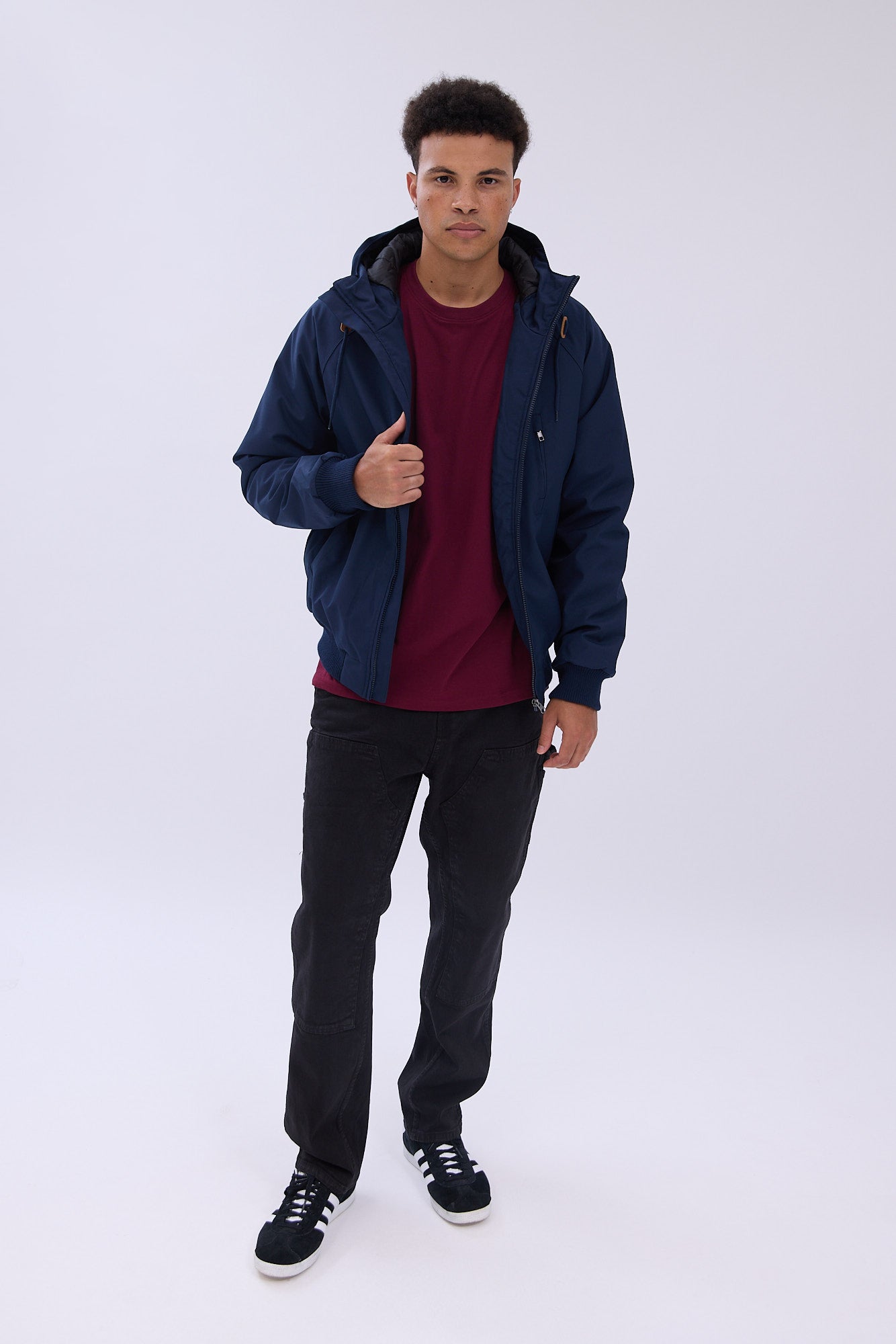 North Western Raglan Bomber Hooded Jacket