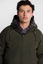 North Western Hooded Raglan Bomber Jacket thumbnail 14