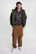 North Western Hooded Raglan Bomber Jacket thumbnail 16