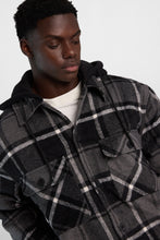 North Western Lined Flannel Hooded Shacket thumbnail 2