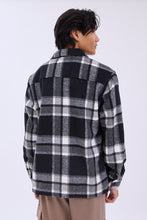 North Western Plaid Button-Up Shacket thumbnail 4