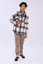 North Western Plaid Button-Up Shacket thumbnail 9