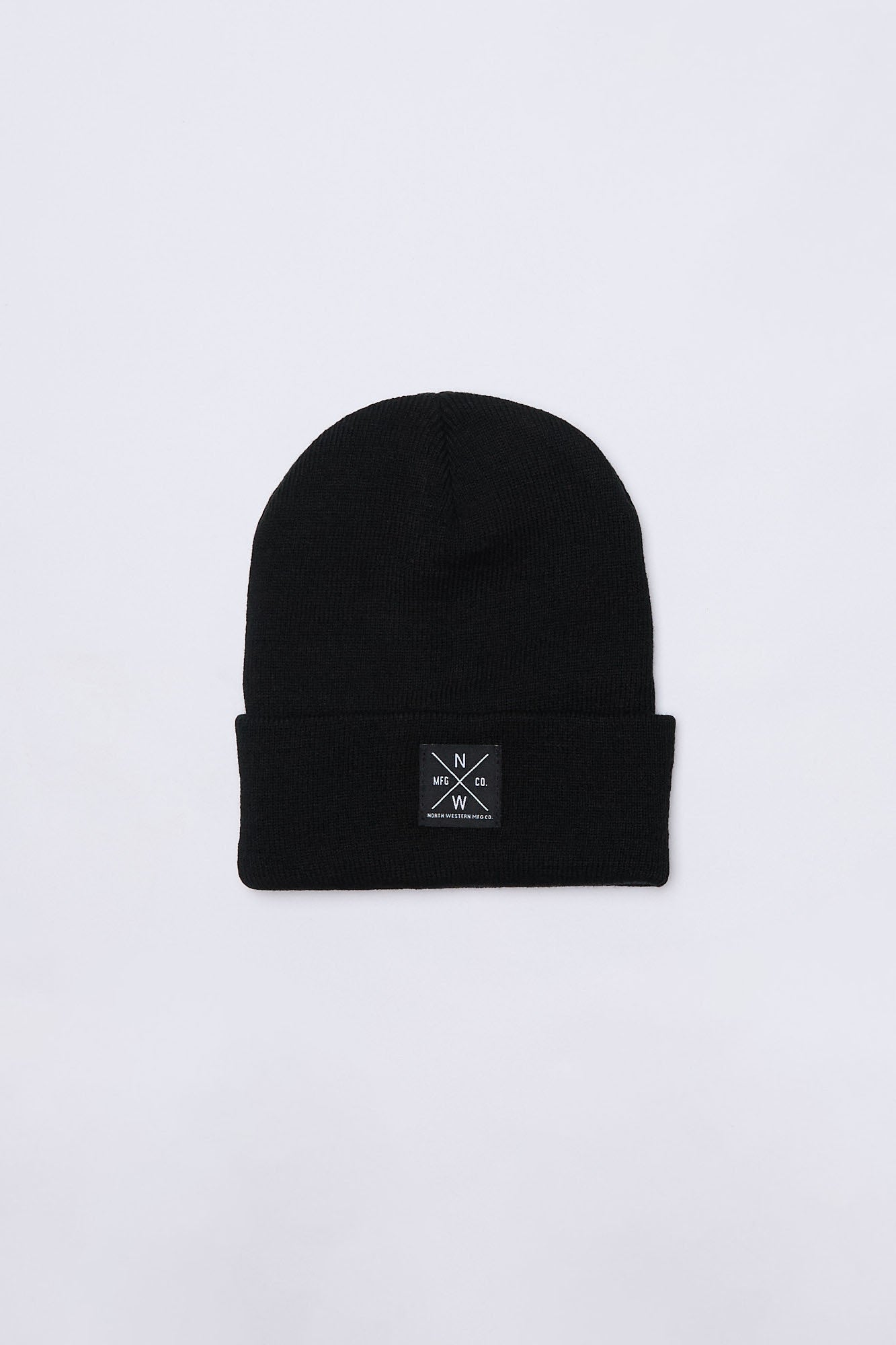 North Western Logo Patch Roll Cuff Beanie