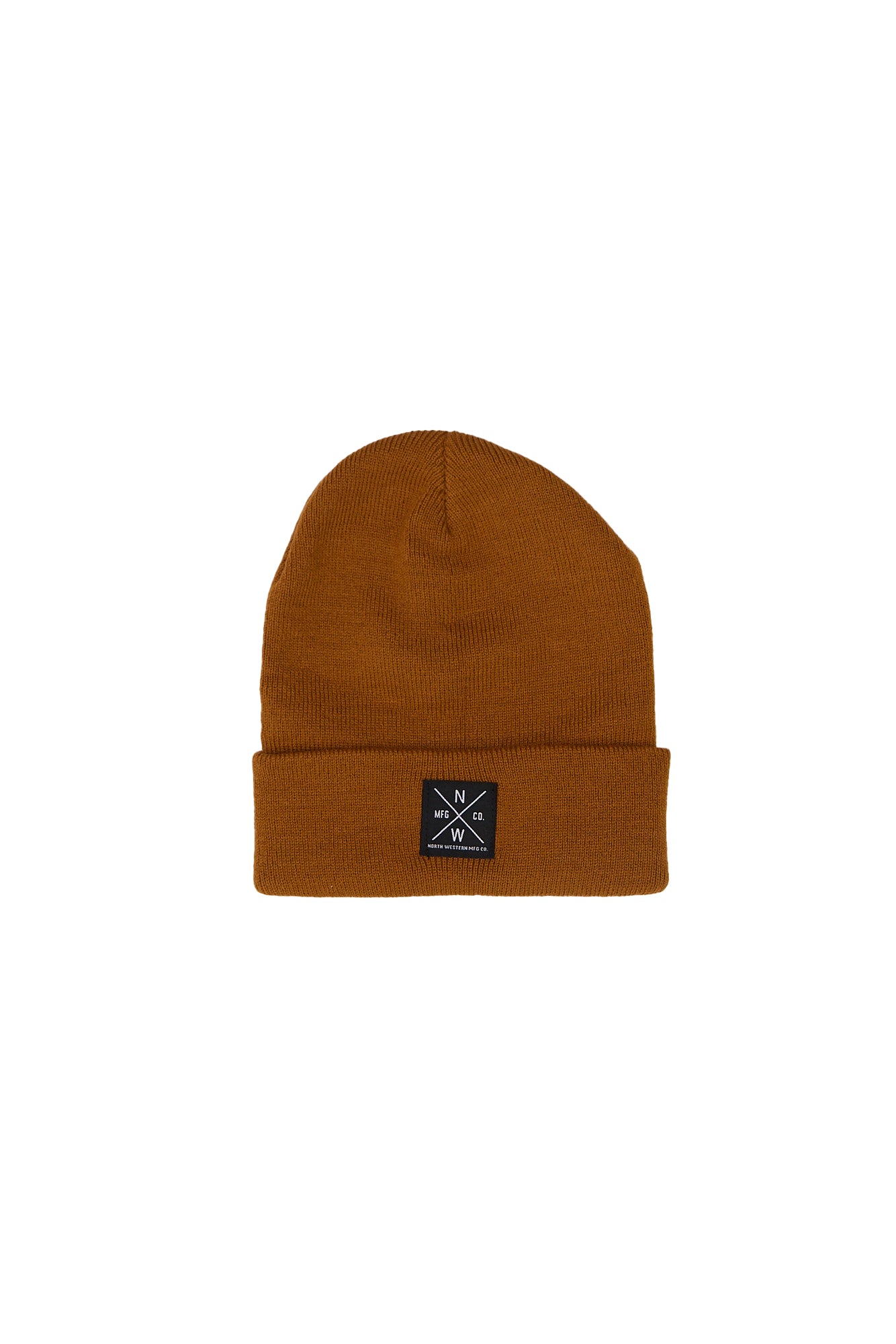 North Western Logo Patch Roll Cuff Beanie