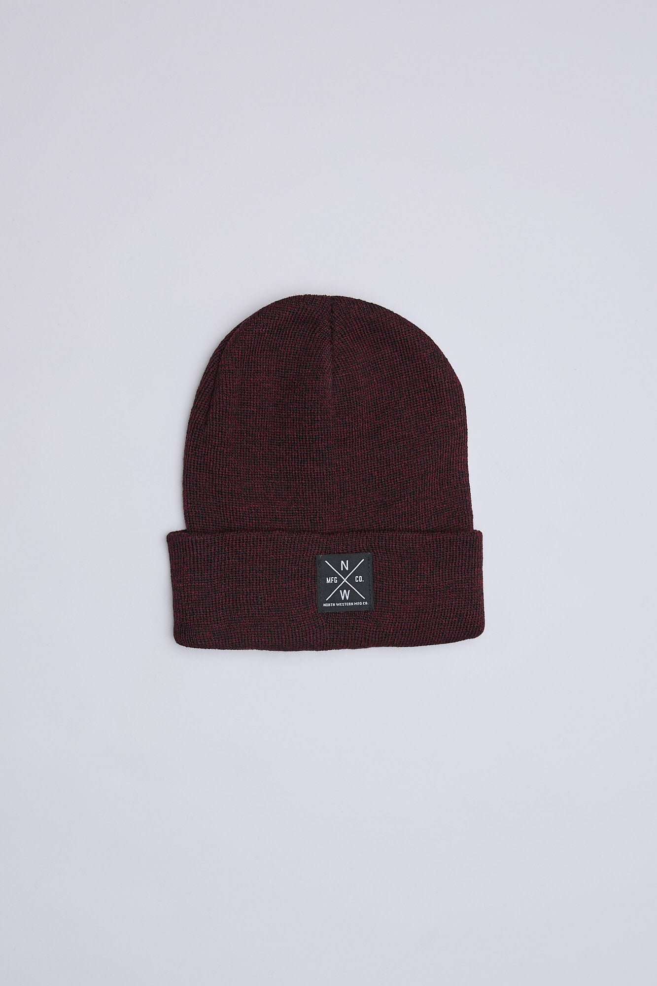 North Western Logo Patch Roll Cuff Beanie