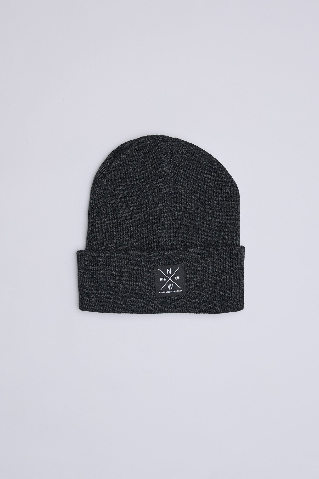 North Western Logo Patch Roll Cuff Beanie