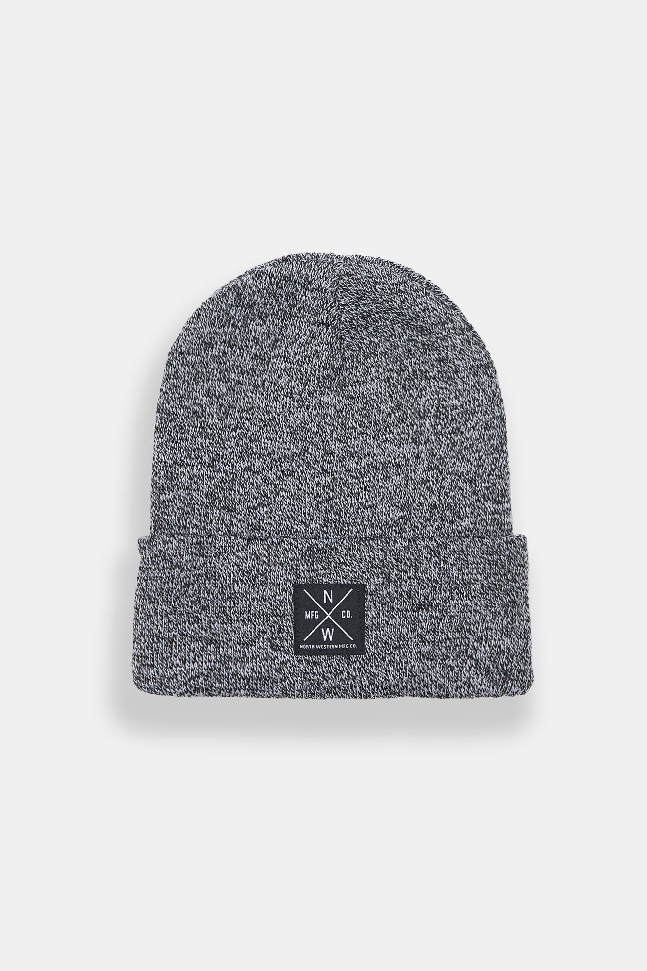 North Western Logo Patch Rolled Cuffed Beanie