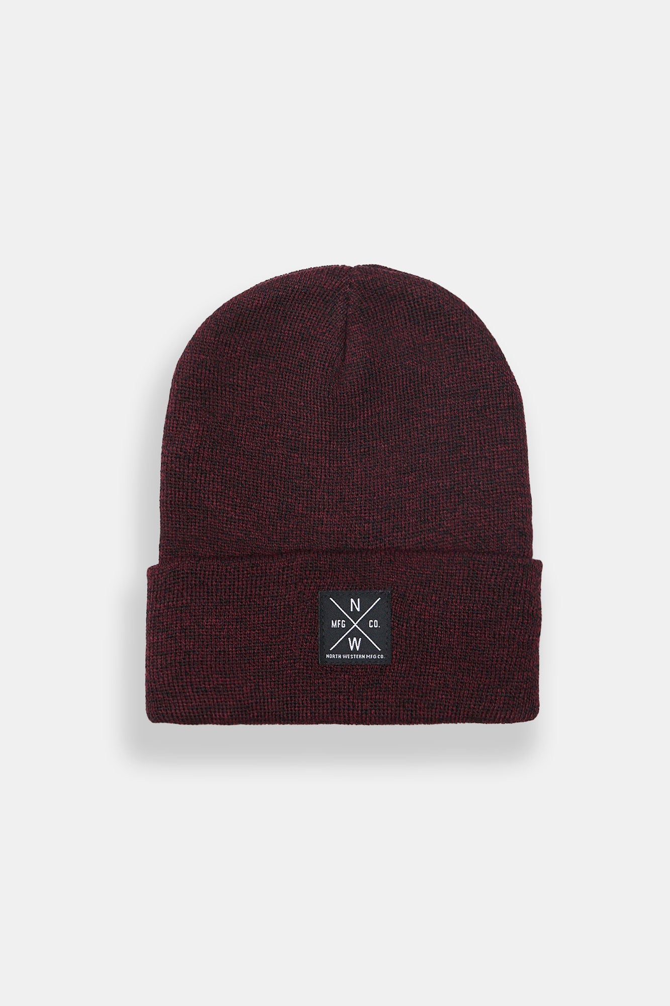 North Western Logo Patch Rolled Cuffed Beanie