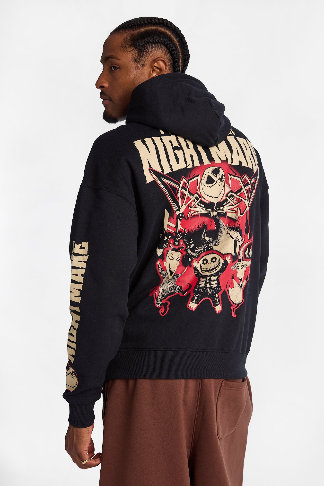 The Nightmare Before Christmas Jack Skellington Graphic Boxy Hoodie