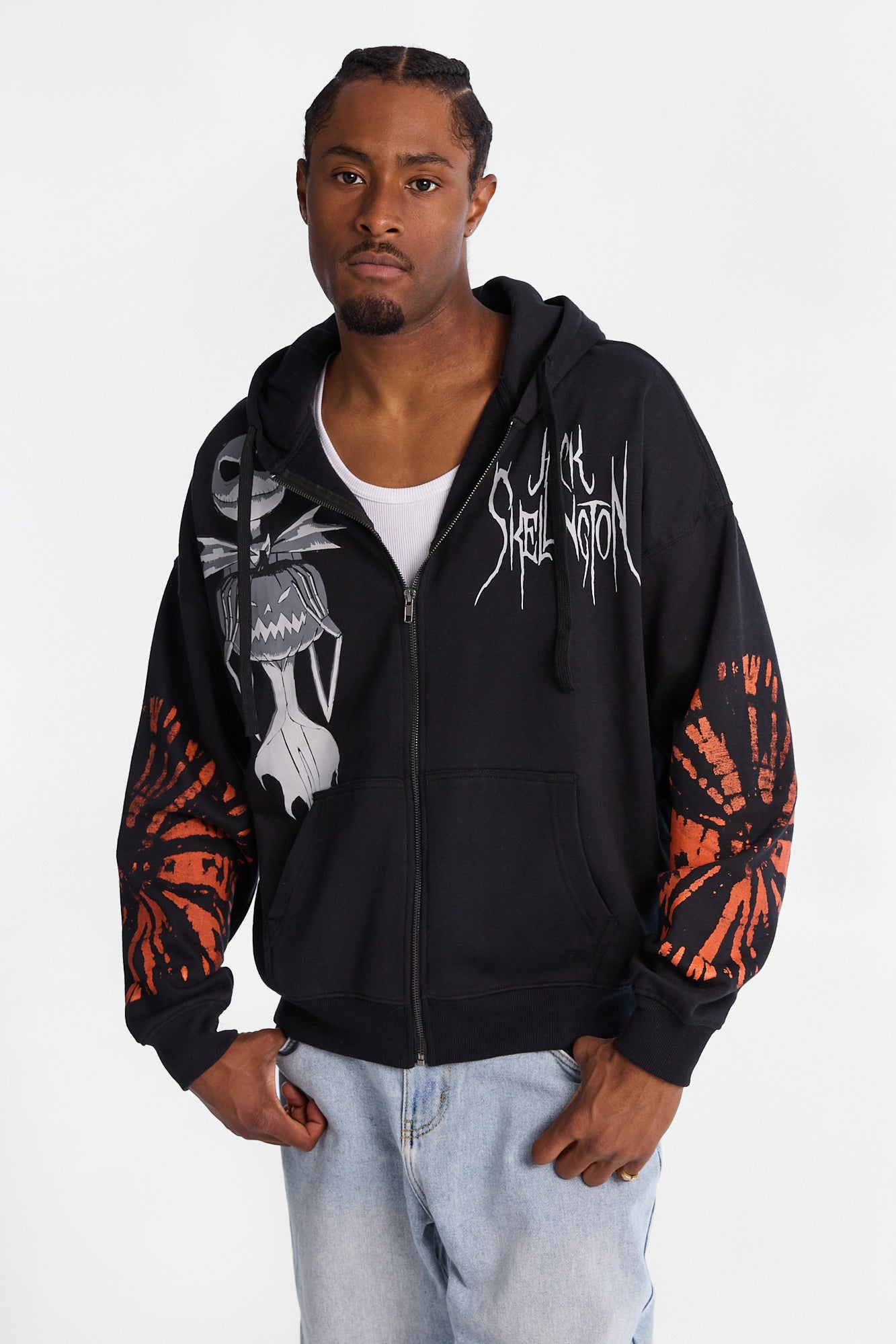 The Nightmare Before Christmas Jack Skellington Graphic Zip-Up