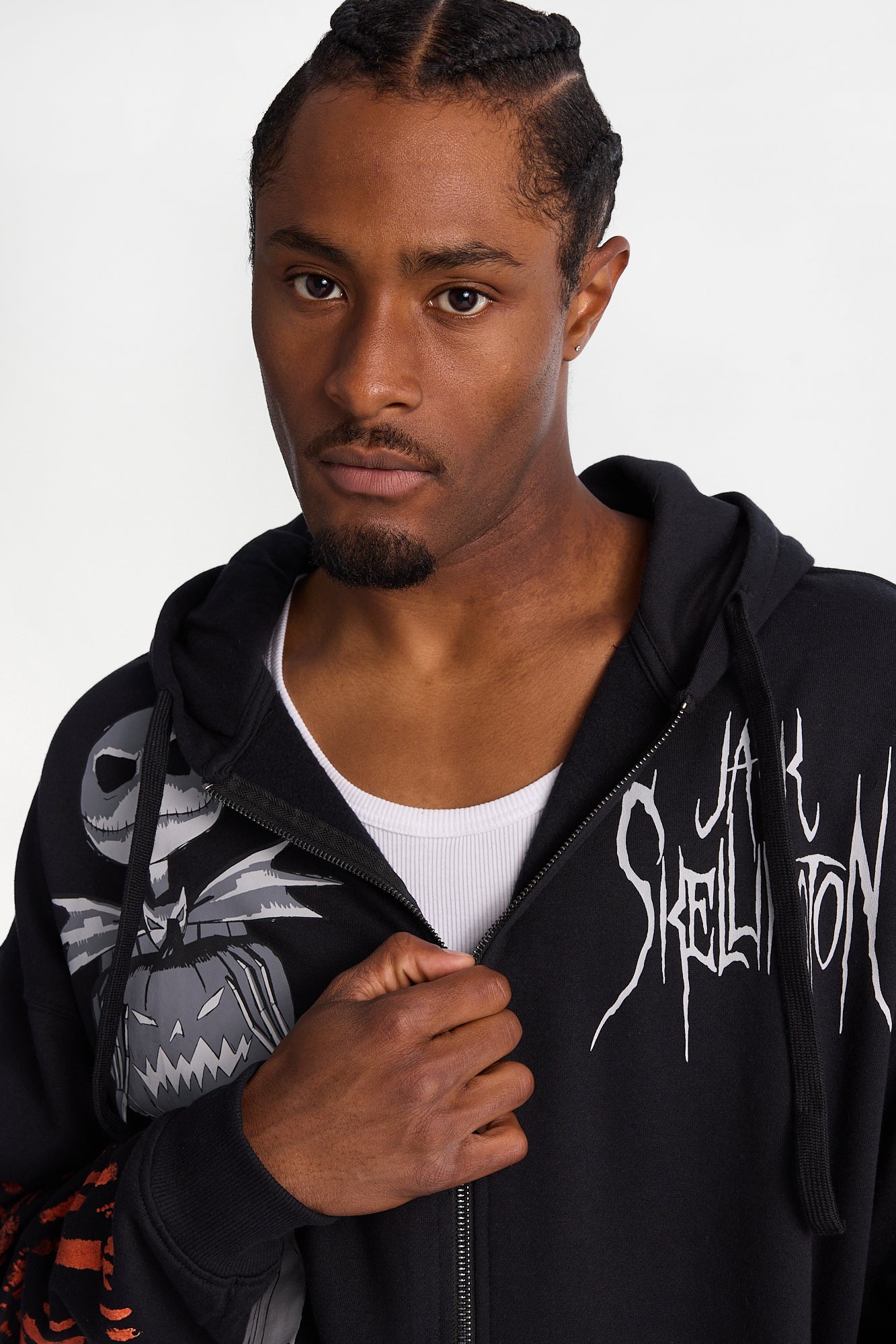 The Nightmare Before Christmas Jack Skellington Graphic Zip-Up