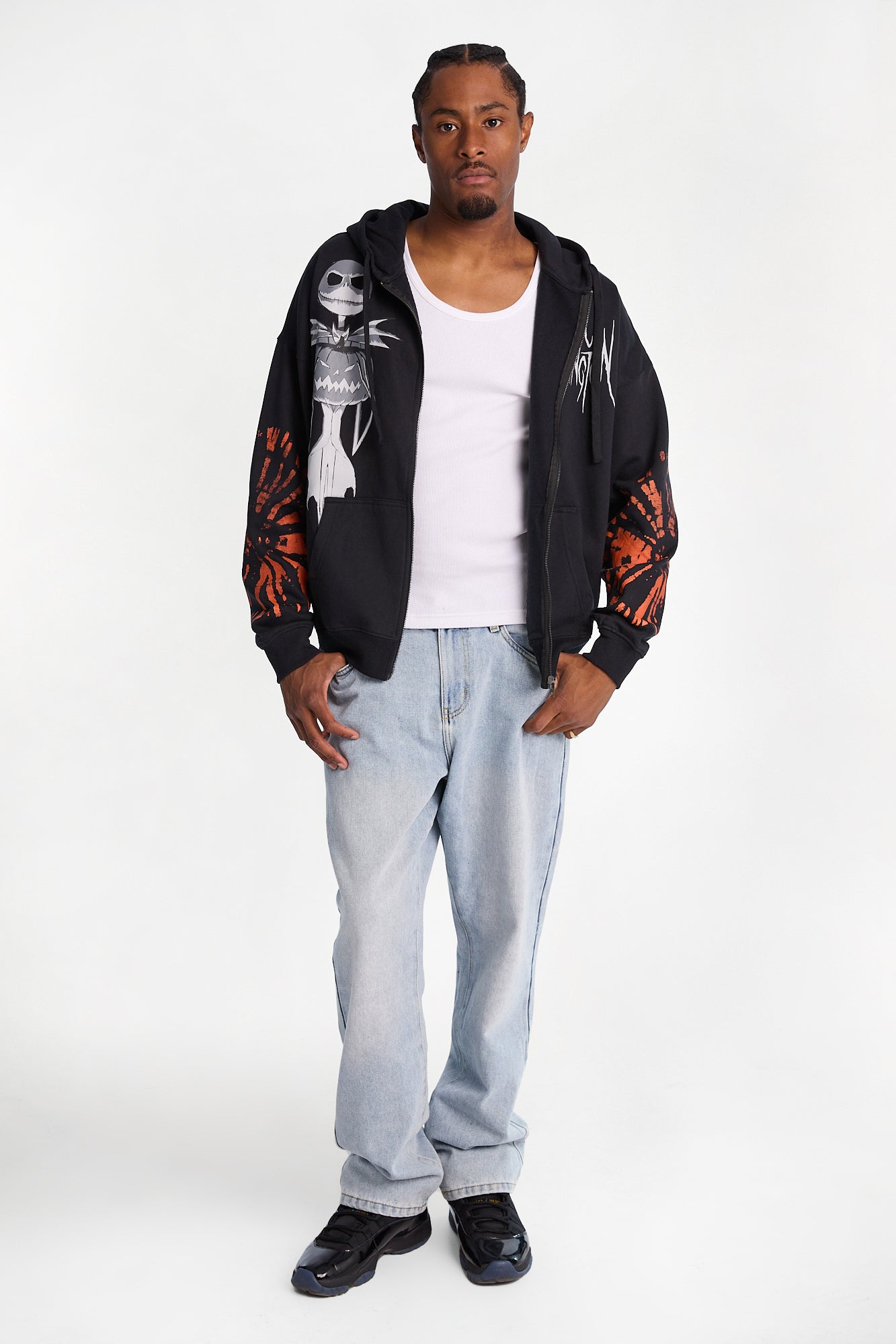 The Nightmare Before Christmas Jack Skellington Graphic Zip-Up