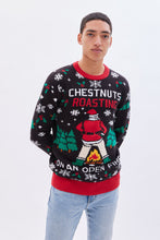 Chestnuts Roasting On An Open Fire Graphic Crew Neck Sweater thumbnail 1