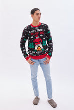 Chestnuts Roasting On An Open Fire Graphic Crew Neck Sweater thumbnail 4