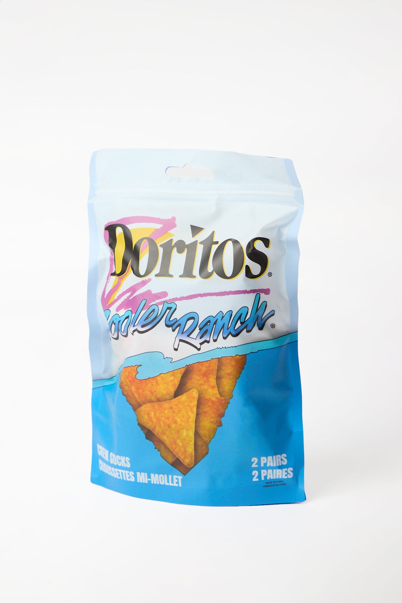 Chaussettes imprimés Doritos Cooler Ranch paquet cadeaux de 2