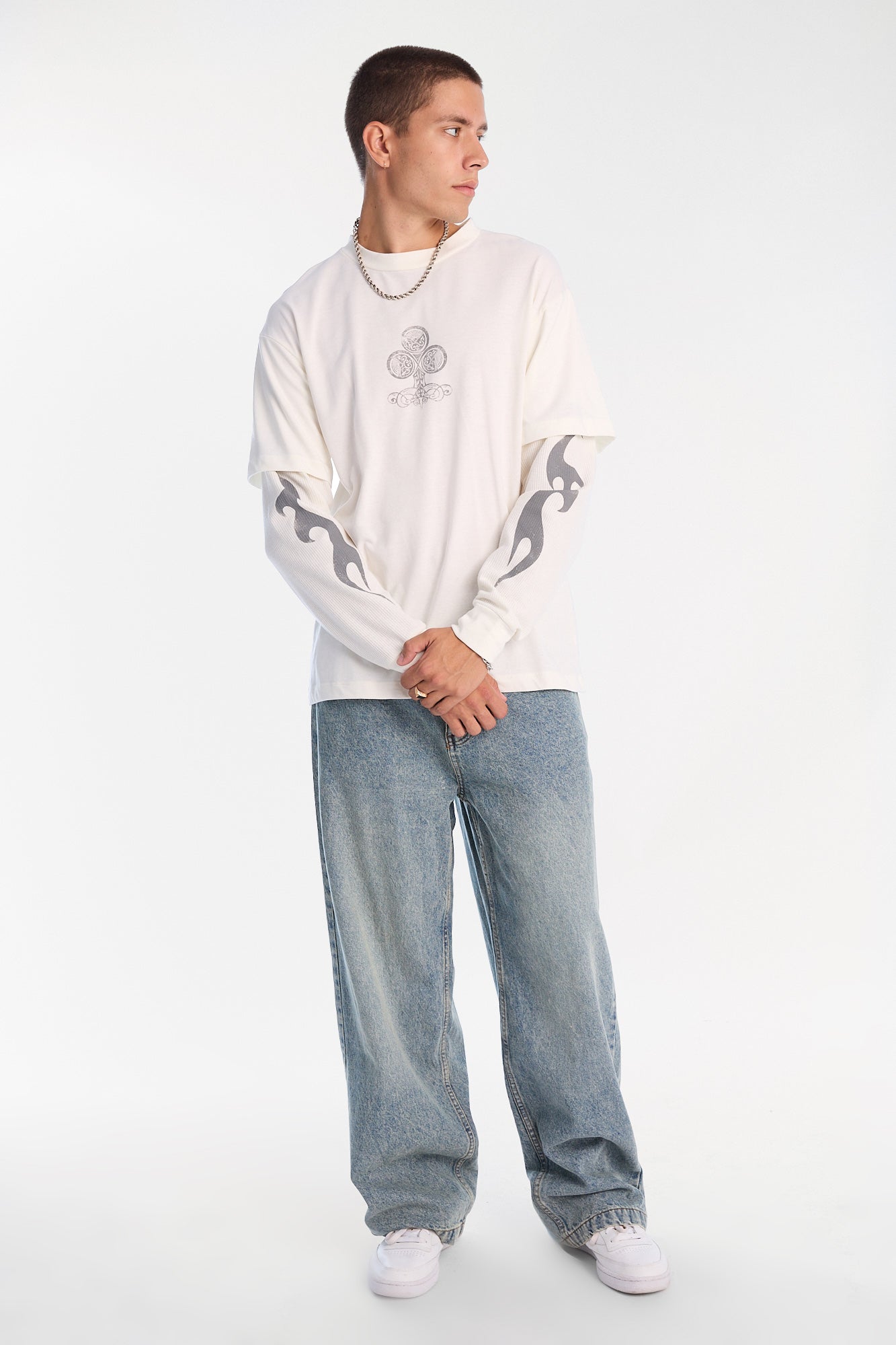 Clover Graphic Essentials Thermal Layered Twofer Tee – Bluenotes