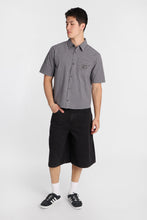 Skull Embroidered Plaid Boxy Short Sleeve Shirt thumbnail 4