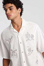 Western Embroidered Short Sleeve Button-Up Shirt thumbnail 5