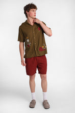 Floral Embroidered Short Sleeve Button-Up Shirt thumbnail 4