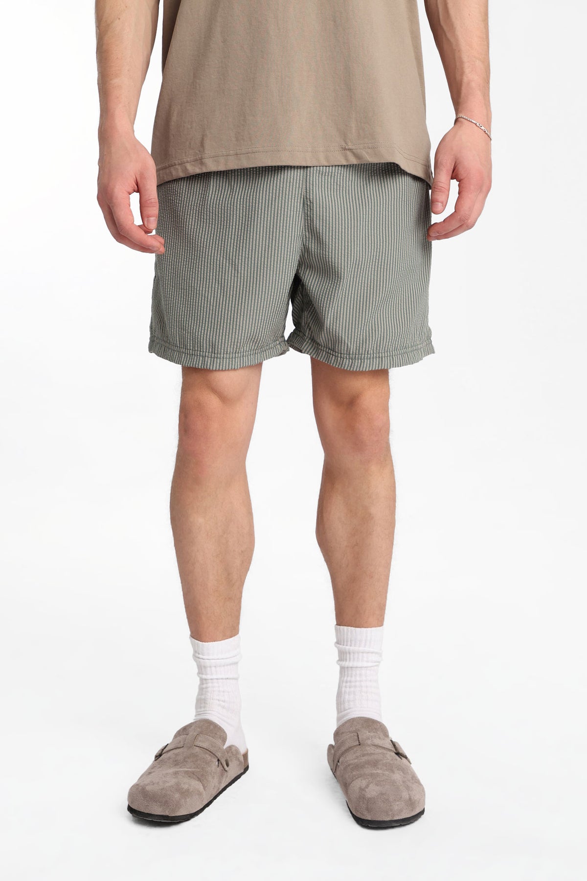 Striped Seersucker Vacation Shorts