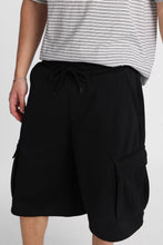 North Western Baggy Oversized Cargo Fleece Shorts thumbnail 3