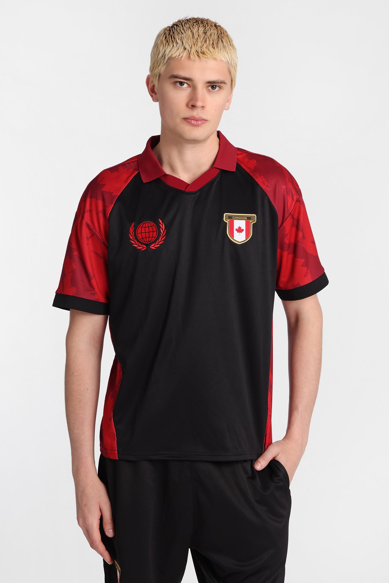 Canada 10 Graphic Oversized Polo Soccer Jersey
