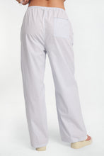 Pantalon en coton popeline à jambe large à cordon thumbnail 7