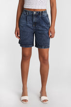 High Rise Stretch Waistband Trouser Jorts thumbnail 1
