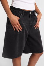 Short en jean coupe ample Dad mi-taille thumbnail 3