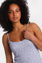 Ensemble débardeur et short pyjama en tricot pointelle imprimé thumbnail 19