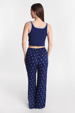 Graphic Pointelle Knit Pajama Tank Top & Pants 2-Piece Set thumbnail 6