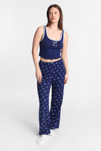Graphic Pointelle Knit Pajama Tank Top & Pants 2-Piece Set thumbnail 5