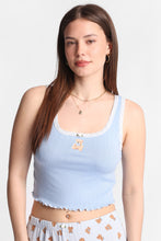 Graphic Pointelle Knit Pajama Tank Top & Pants 2-Piece Set thumbnail 11