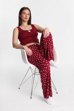 Graphic Pointelle Knit Pajama Tank Top & Pants 2-Piece Set thumbnail 21