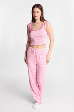 Graphic Pointelle Knit Pajama Tank Top & Pants 2-Piece Set thumbnail 22